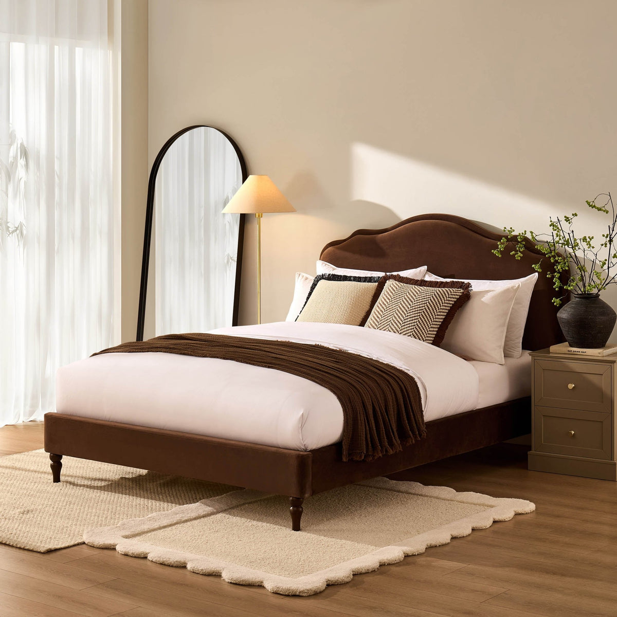 Wiltshire Bed Frame - Cappuccino - DUSK