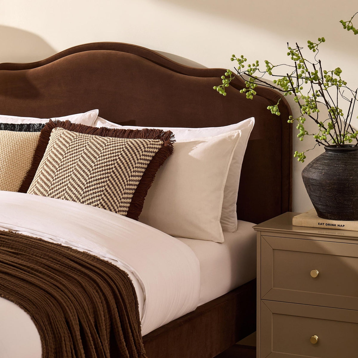Wiltshire Bed Frame - Cappuccino - DUSK