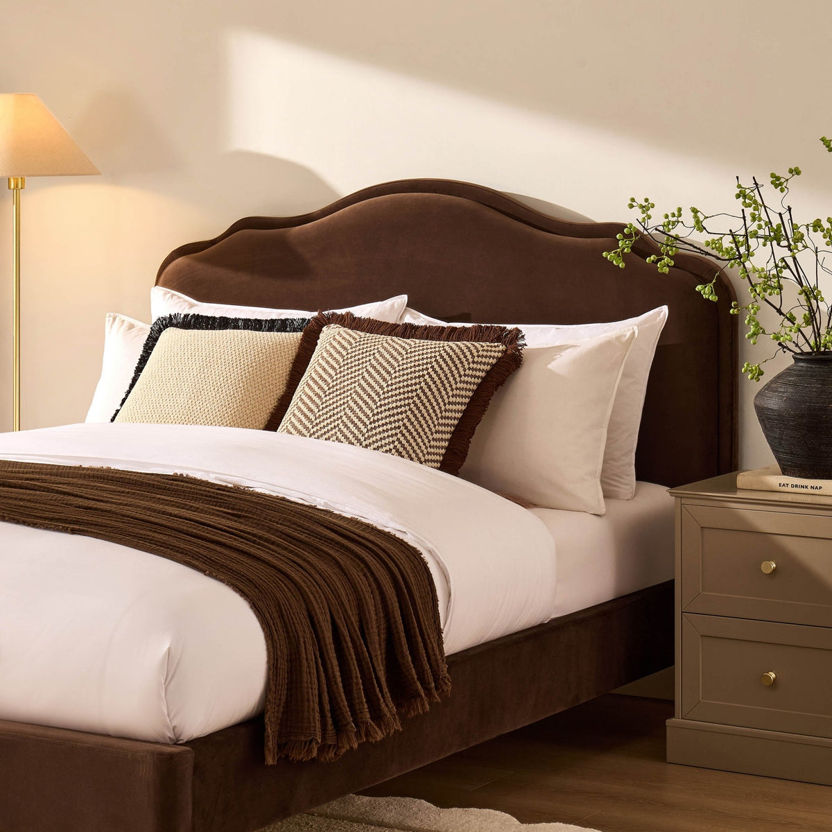 Wiltshire Bed Frame - Cappuccino - DUSK