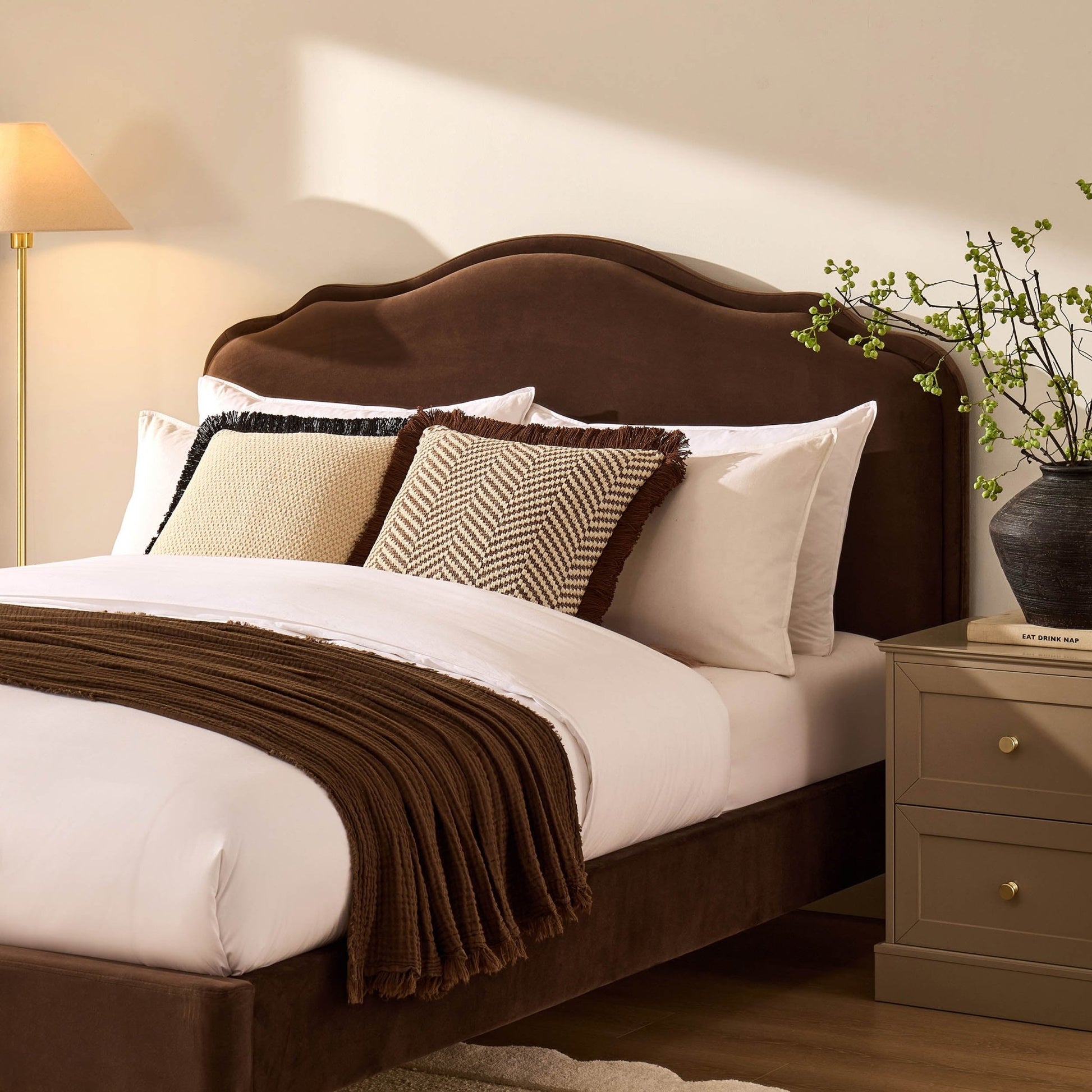 Wiltshire Bed Frame - Cappuccino - DUSK