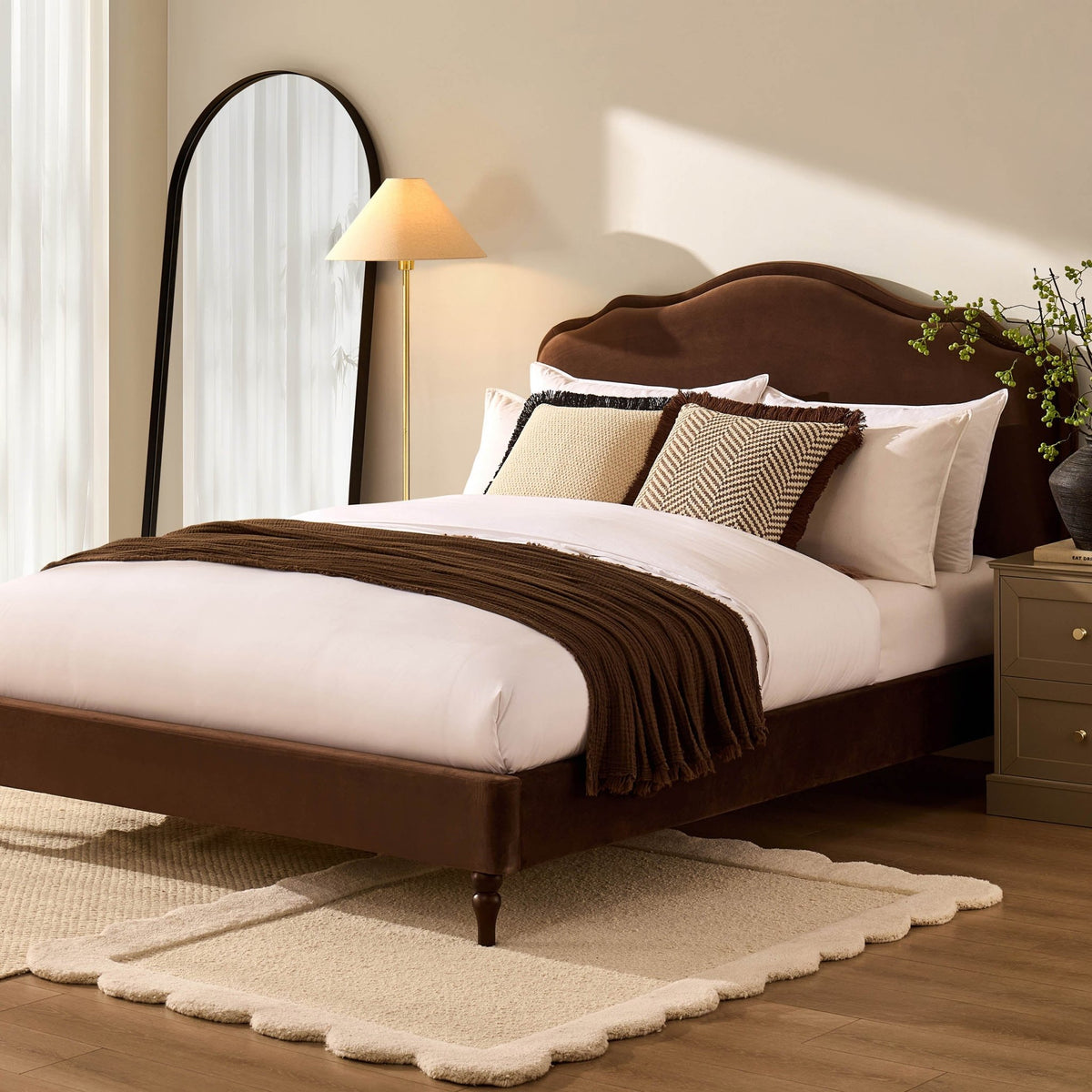 Wiltshire Bed Frame - Cappuccino - DUSK