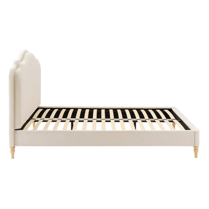Wiltshire Bed Frame - Cream Linen - DUSK