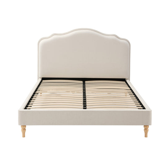 Wiltshire Bed Frame - Cream Linen - DUSK