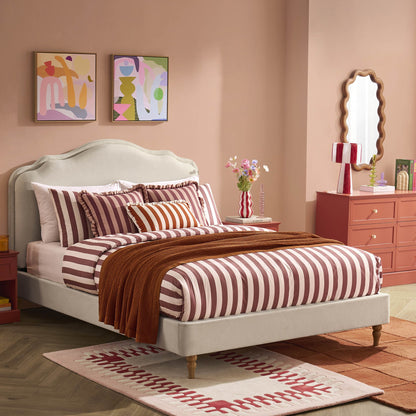 Wiltshire Bed Frame - Cream Linen - DUSK