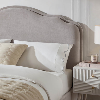 Wiltshire Chenille Ottoman Storage Bed - Light Grey - DUSK