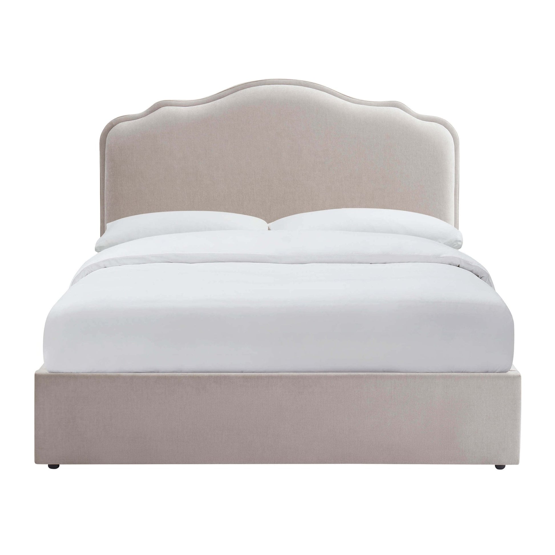 Wiltshire Chenille Ottoman Storage Bed - Light Grey - DUSK