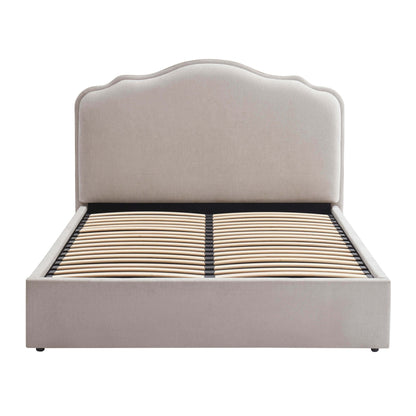 Wiltshire Chenille Ottoman Storage Bed - Light Grey - DUSK