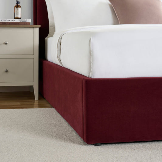 Wiltshire Ottoman Storage Bed - Berry - DUSK