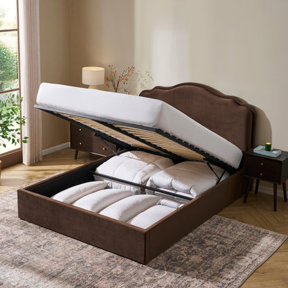 Wiltshire Ottoman Storage Bed - Cappuccino - DUSK