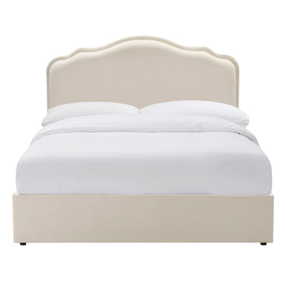 Wiltshire Ottoman Storage Bed - Cream Linen - DUSK