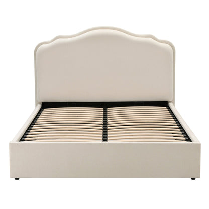 Wiltshire Ottoman Storage Bed - Cream Linen - DUSK