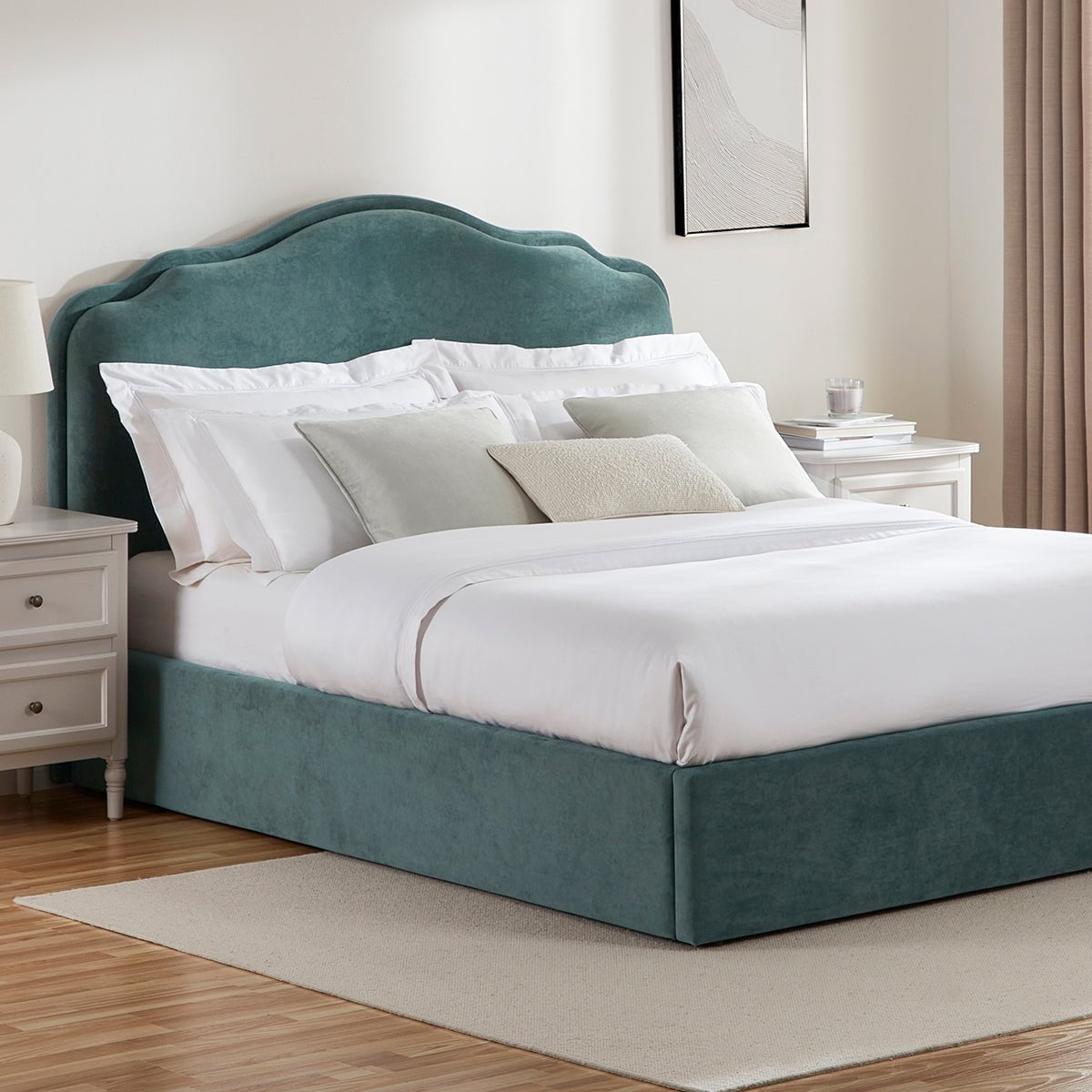 Wiltshire Ottoman Storage Bed - Deep Green - DUSK