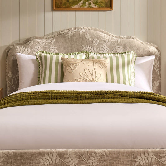 Wiltshire Ottoman Storage Bed - Jacquard Floral - DUSK