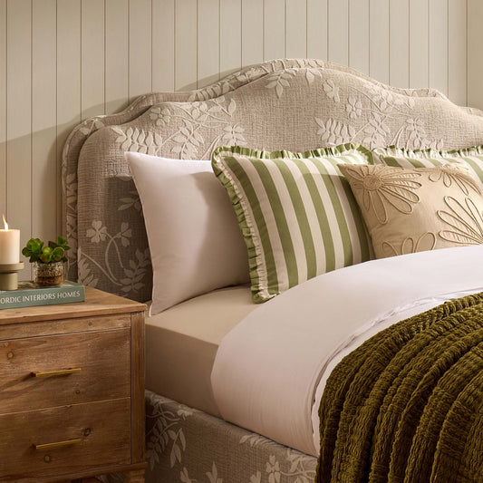 Wiltshire Ottoman Storage Bed - Jacquard Floral - DUSK