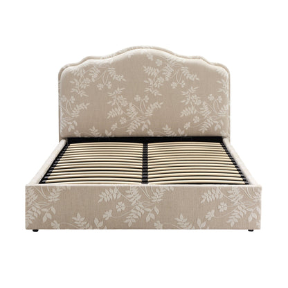 Wiltshire Ottoman Storage Bed - Jacquard Floral - DUSK