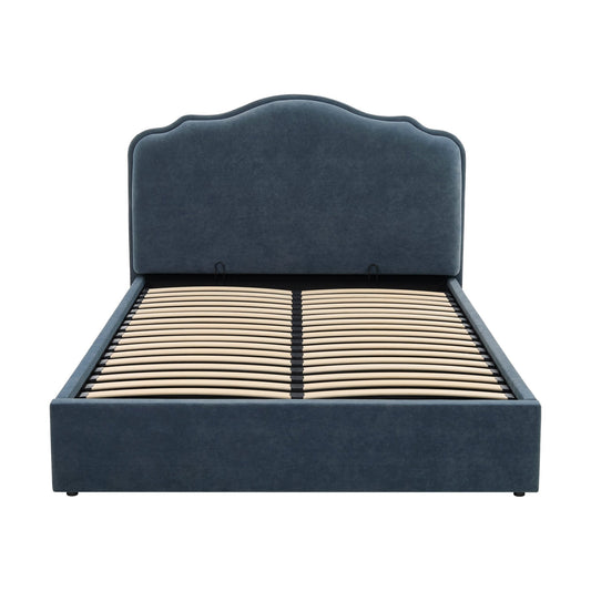 Wiltshire Ottoman Storage Bed - Mid Blue - DUSK