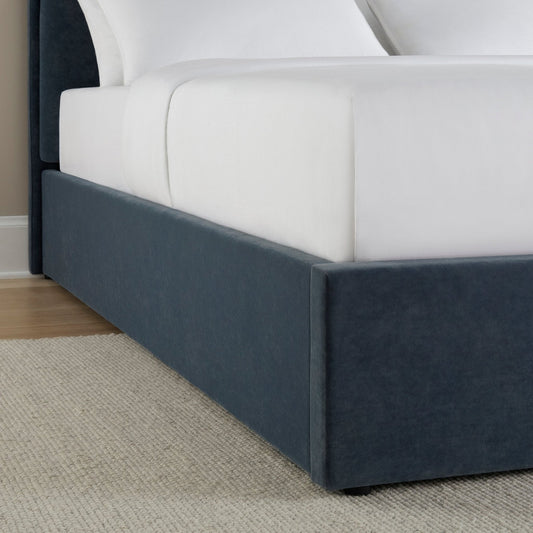 Wiltshire Ottoman Storage Bed - Mid Blue - DUSK