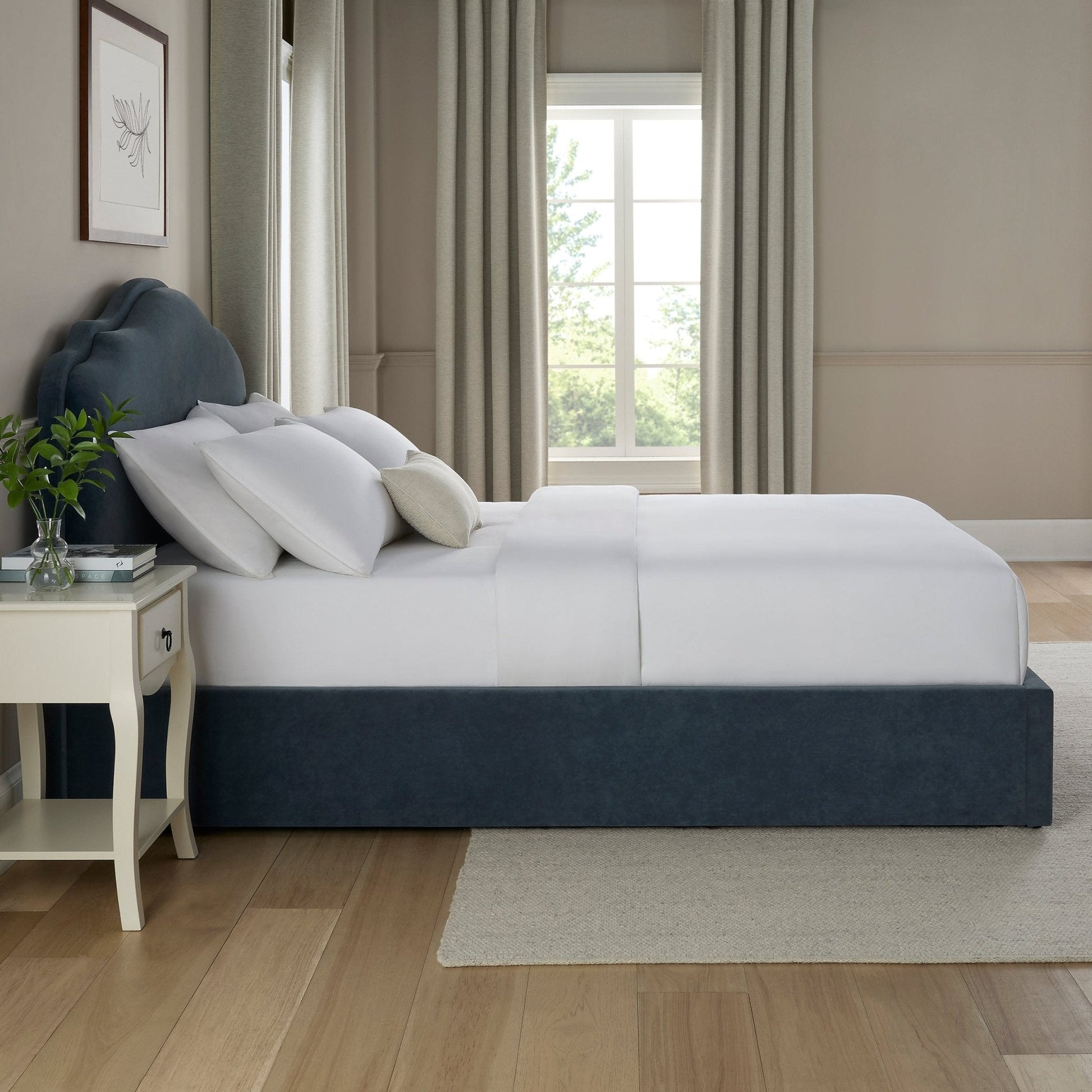 Wiltshire Ottoman Storage Bed - Mid Blue - DUSK