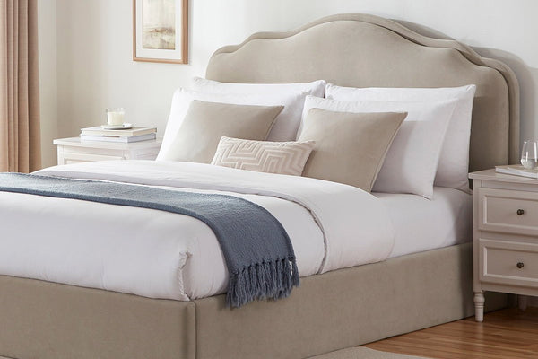 Wiltshire Ottoman Storage Bed - Stone - DUSK