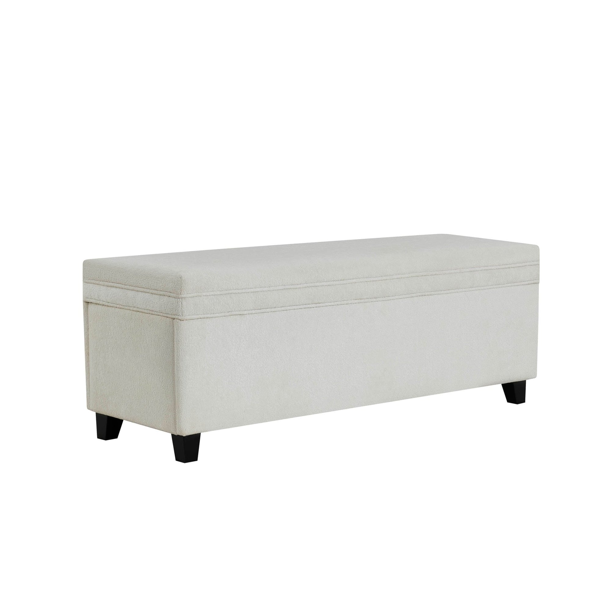 Windermere Storage Ottoman - Chenille Ecru - DUSK