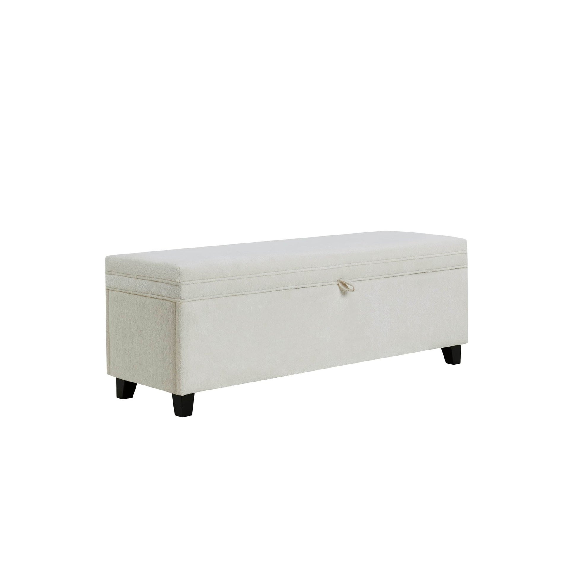 Windermere Storage Ottoman - Chenille Ecru - DUSK