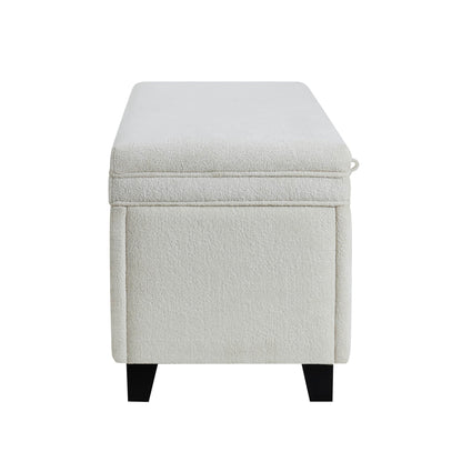 Windermere Storage Ottoman - Chenille Ecru - DUSK