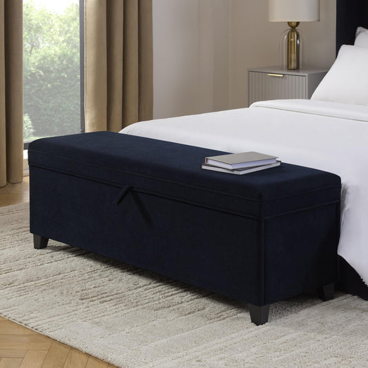 Windermere Storage Ottoman - Midnight - DUSK