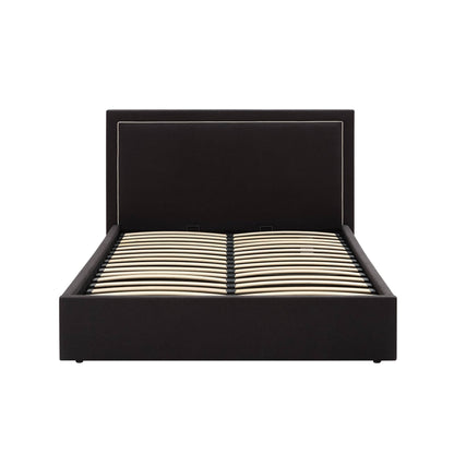Windsor Ottoman Storage Bed - Black/Natural - DUSK