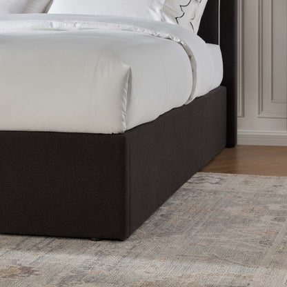 Windsor Ottoman Storage Bed - Black/Natural - DUSK