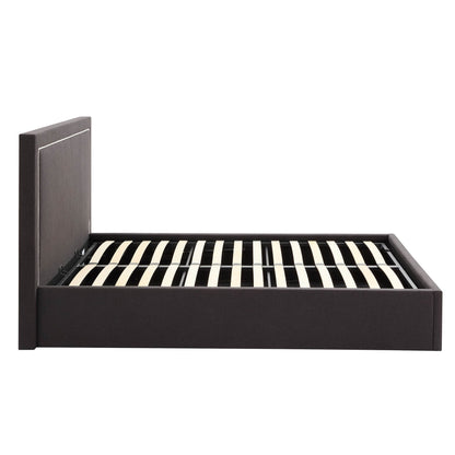 Windsor Ottoman Storage Bed - Black/Natural - DUSK