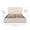 Windsor Ottoman Fabric Bed Frame - Natural – DUSK