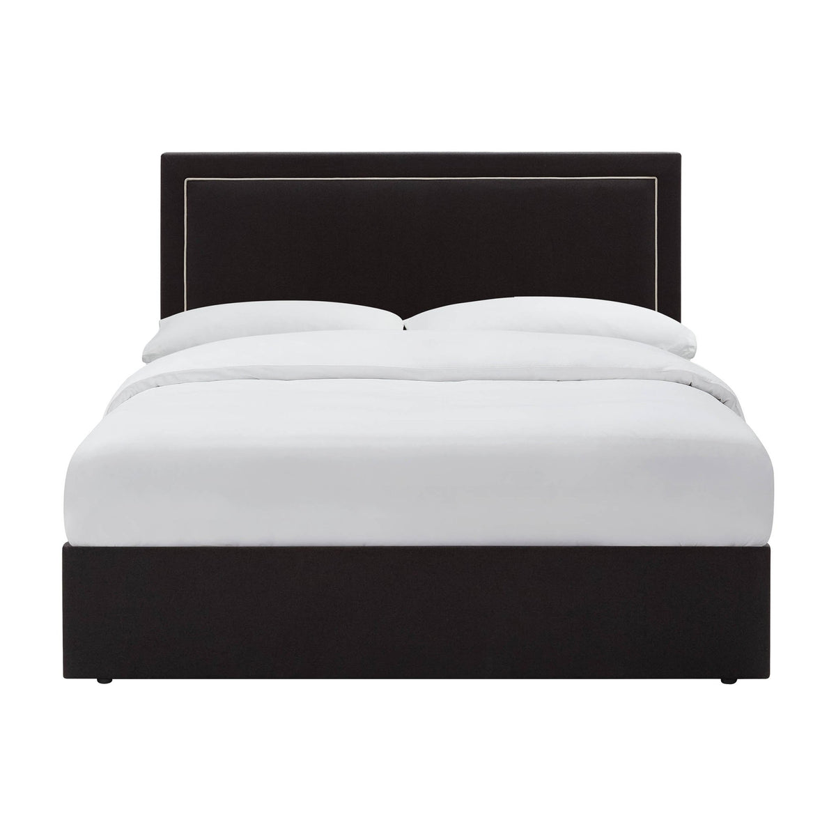 Windsor Ottoman Storage Bed - Black/Natural - DUSK
