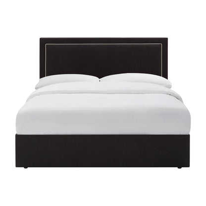 Windsor Ottoman Storage Bed - Black/Natural - DUSK