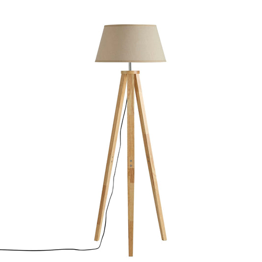 Wooden Tripod Floor Lamp - Natural - DUSK