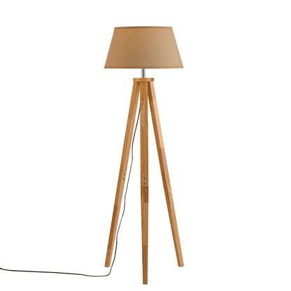 Wooden Tripod Floor Lamp - Natural - DUSK