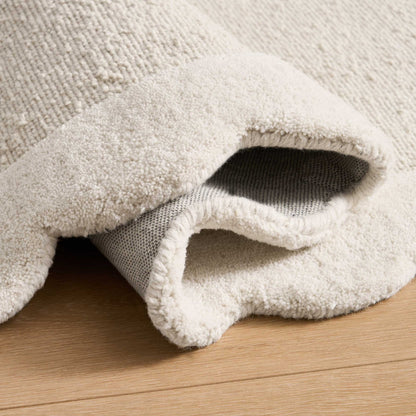 Wool Scallop Edge Rug - Off White - DUSK