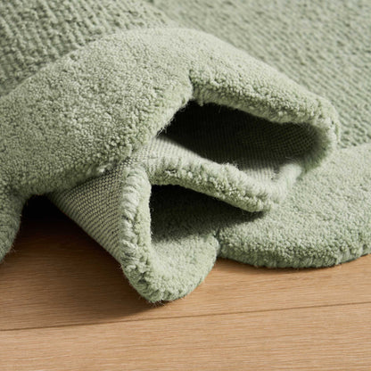 Wool Scallop Edge Rug - Sage - DUSK
