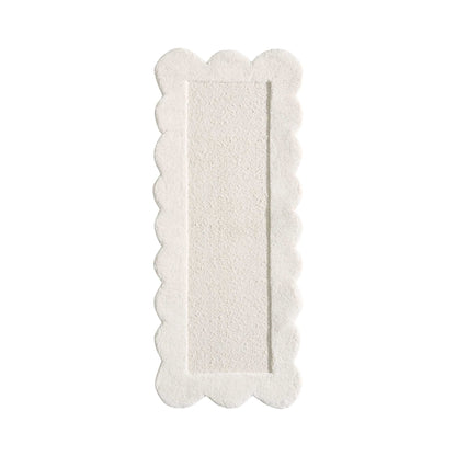Wool Scallop Edge Runner - Off White - DUSK