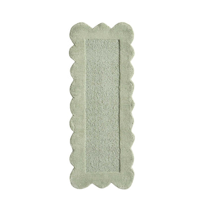 Wool Scallop Edge Runner - Sage - DUSK