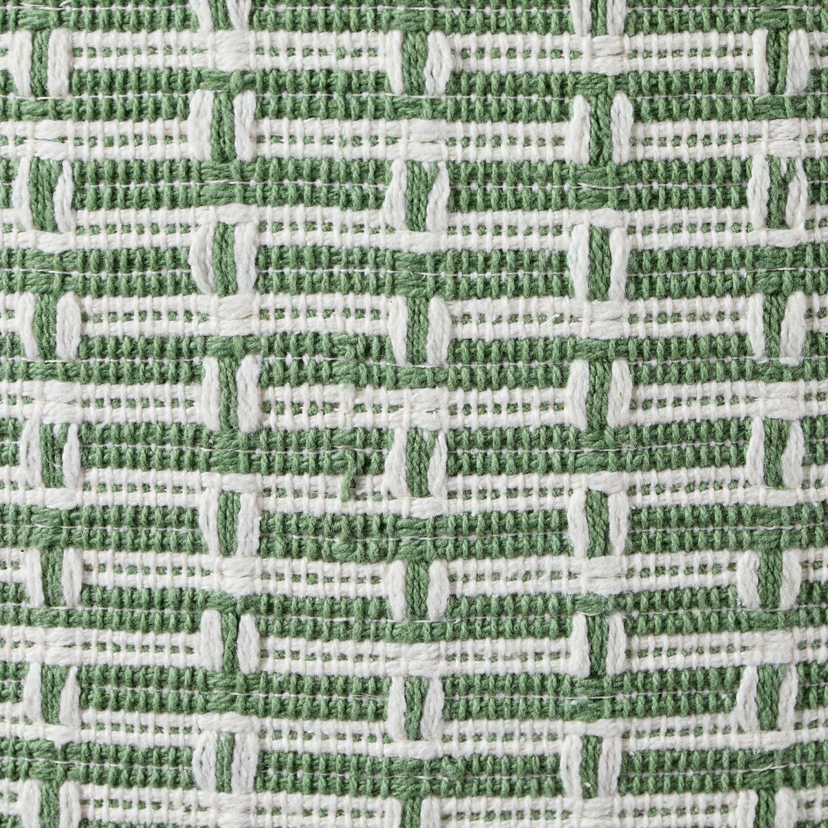 Woven Geometric Sofa Cushion Cover - Green - DUSK