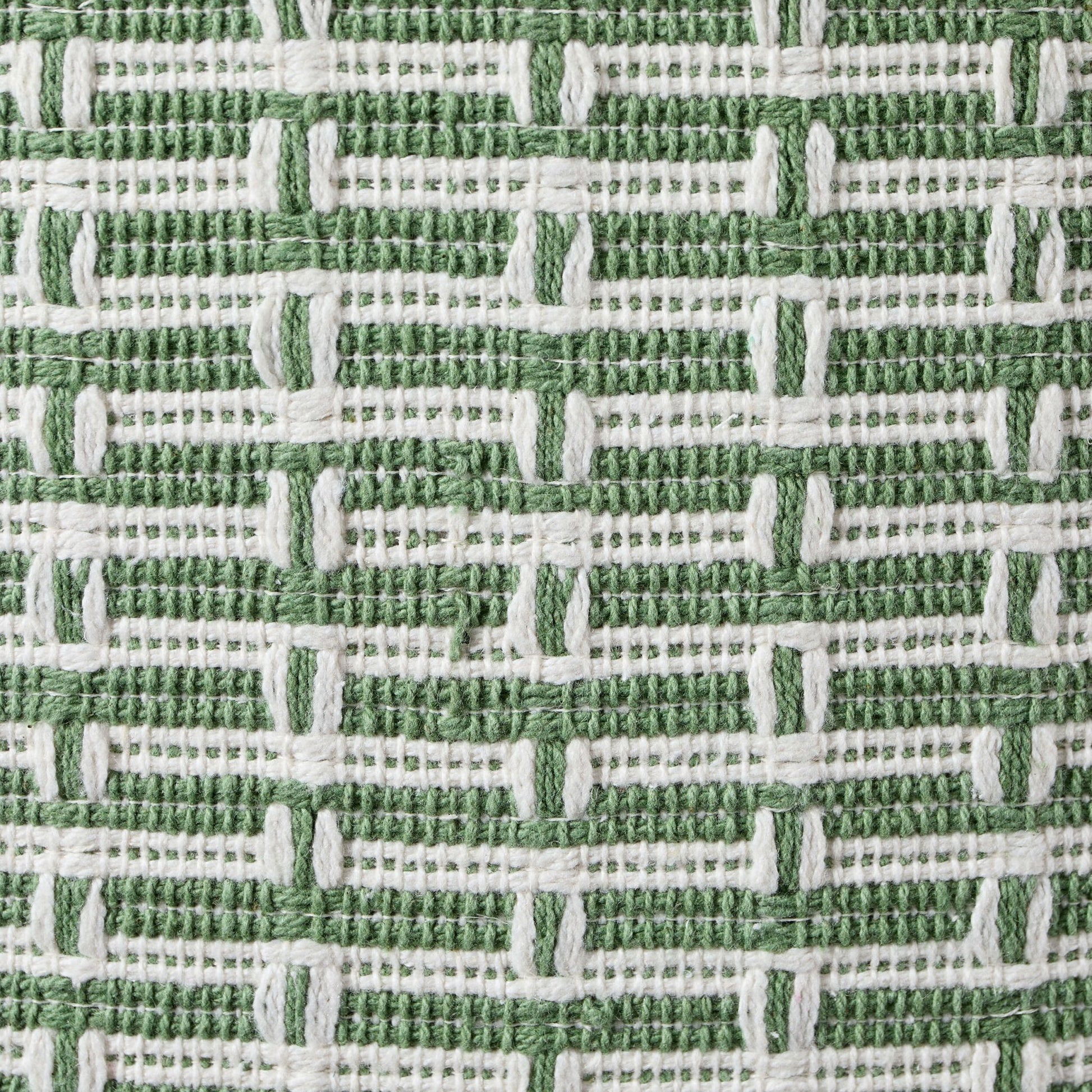 Woven Geometric Sofa Cushion Cover - Green - DUSK