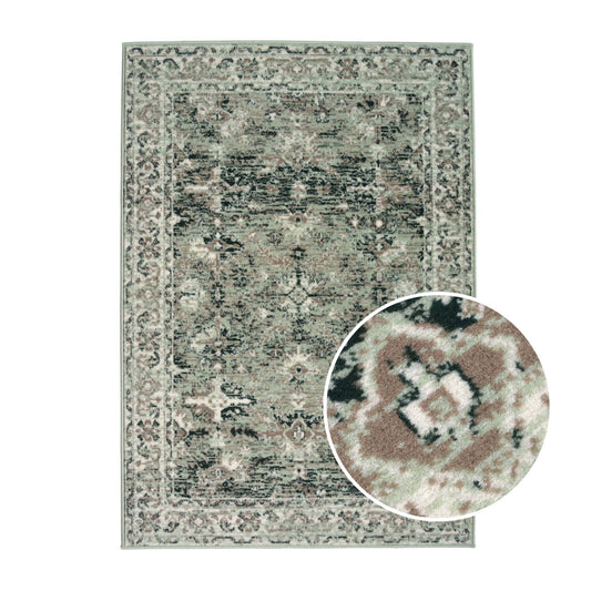 Yasmin Persian Style Rug 120 x 170 cm - Sage - DUSK