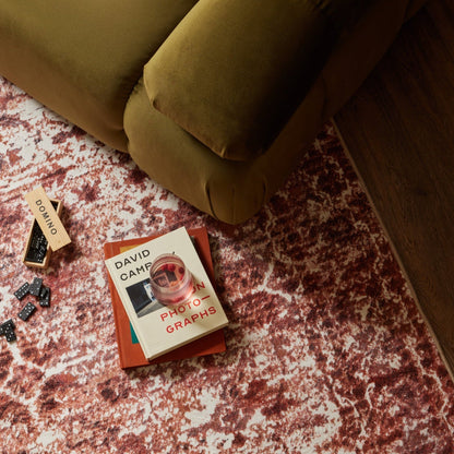 Zahra Persian Style Machine Washable Rug - Burnt Orange - DUSK