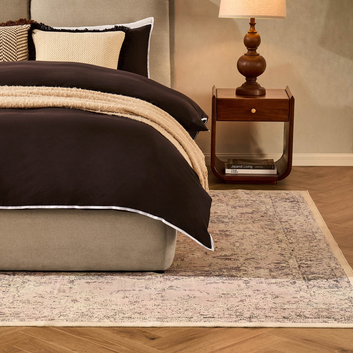 Zahra Persian Style Machine Washable Rug - Natural - DUSK