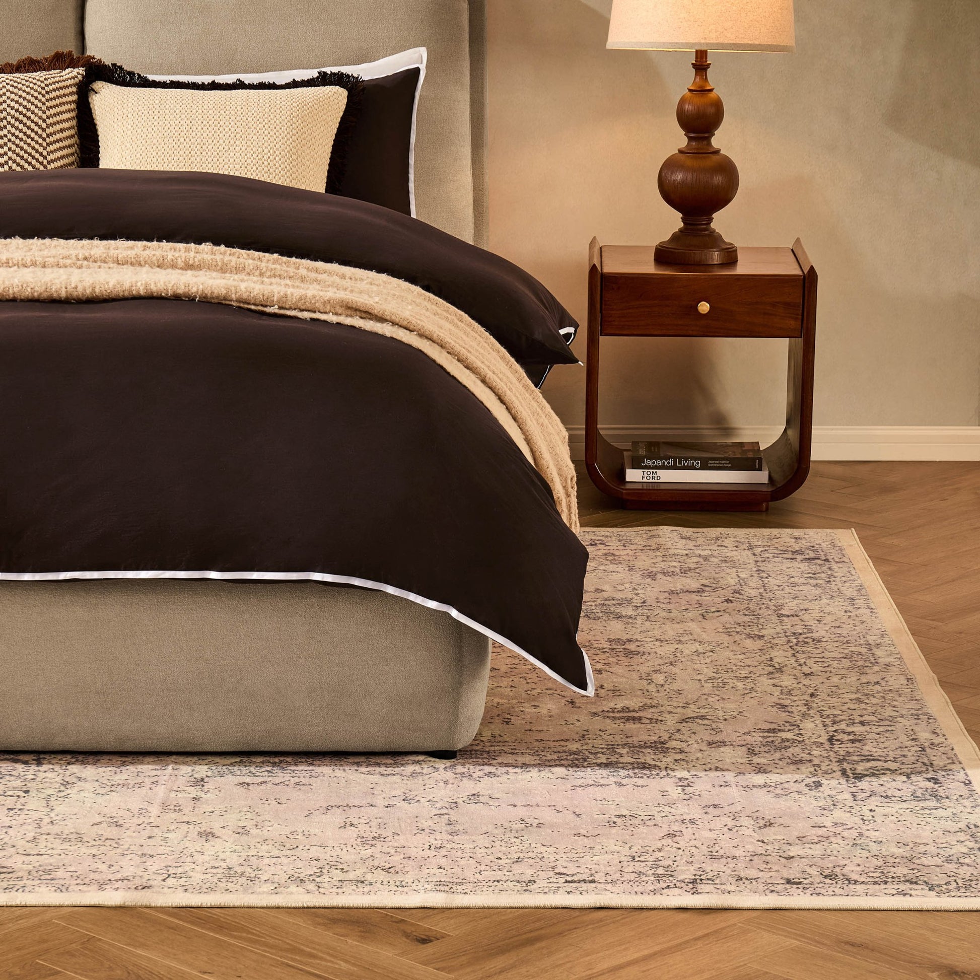 Zahra Persian Style Machine Washable Rug - Natural - DUSK