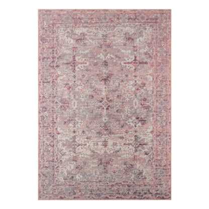 Zahra Persian Style Machine Washable Rug - Rose - DUSK