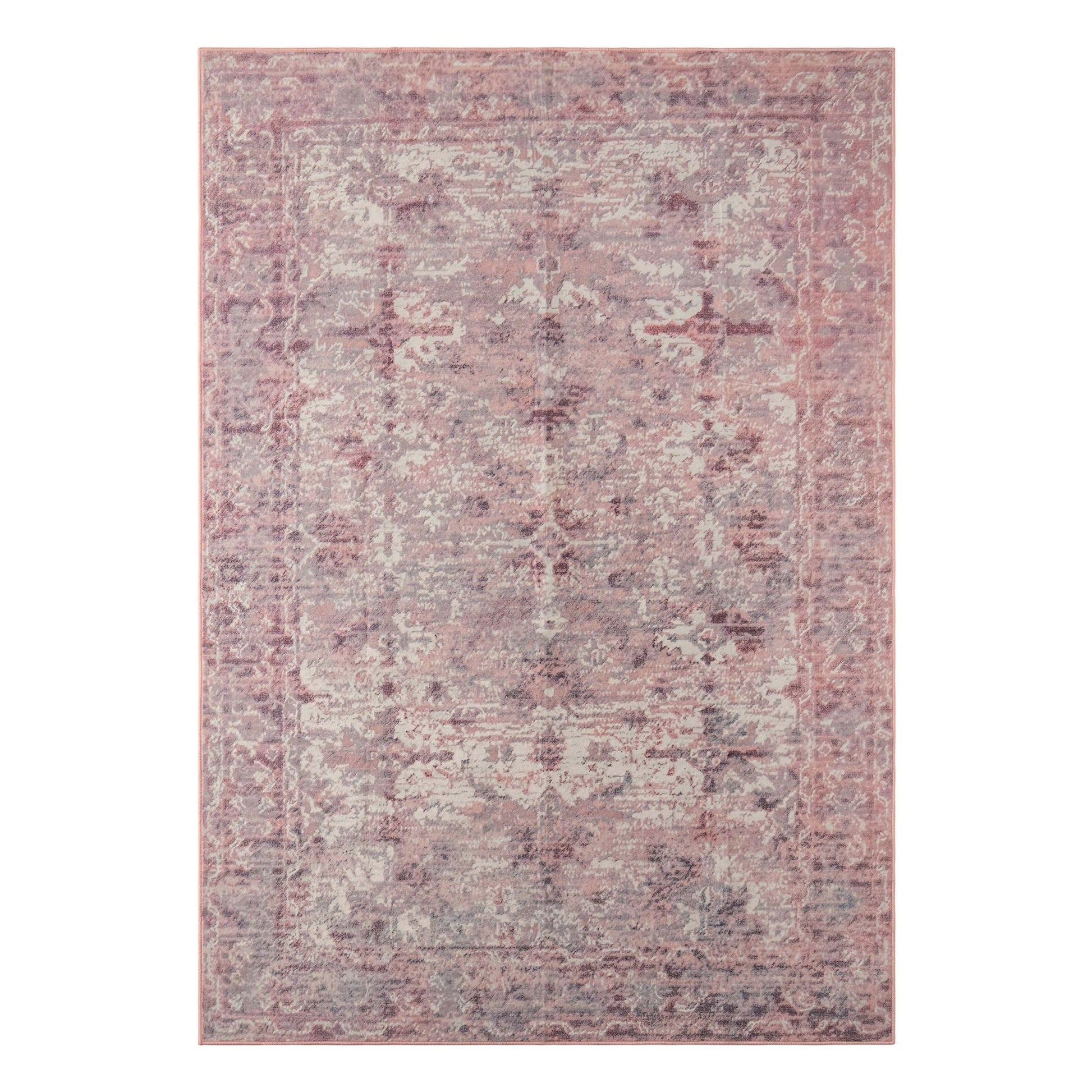 Zahra Persian Style Machine Washable Rug - Rose - DUSK