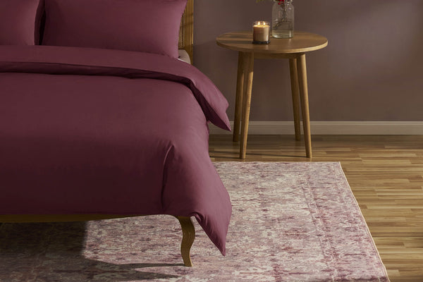 Zahra Persian Style Machine Washable Rug - Rose - DUSK