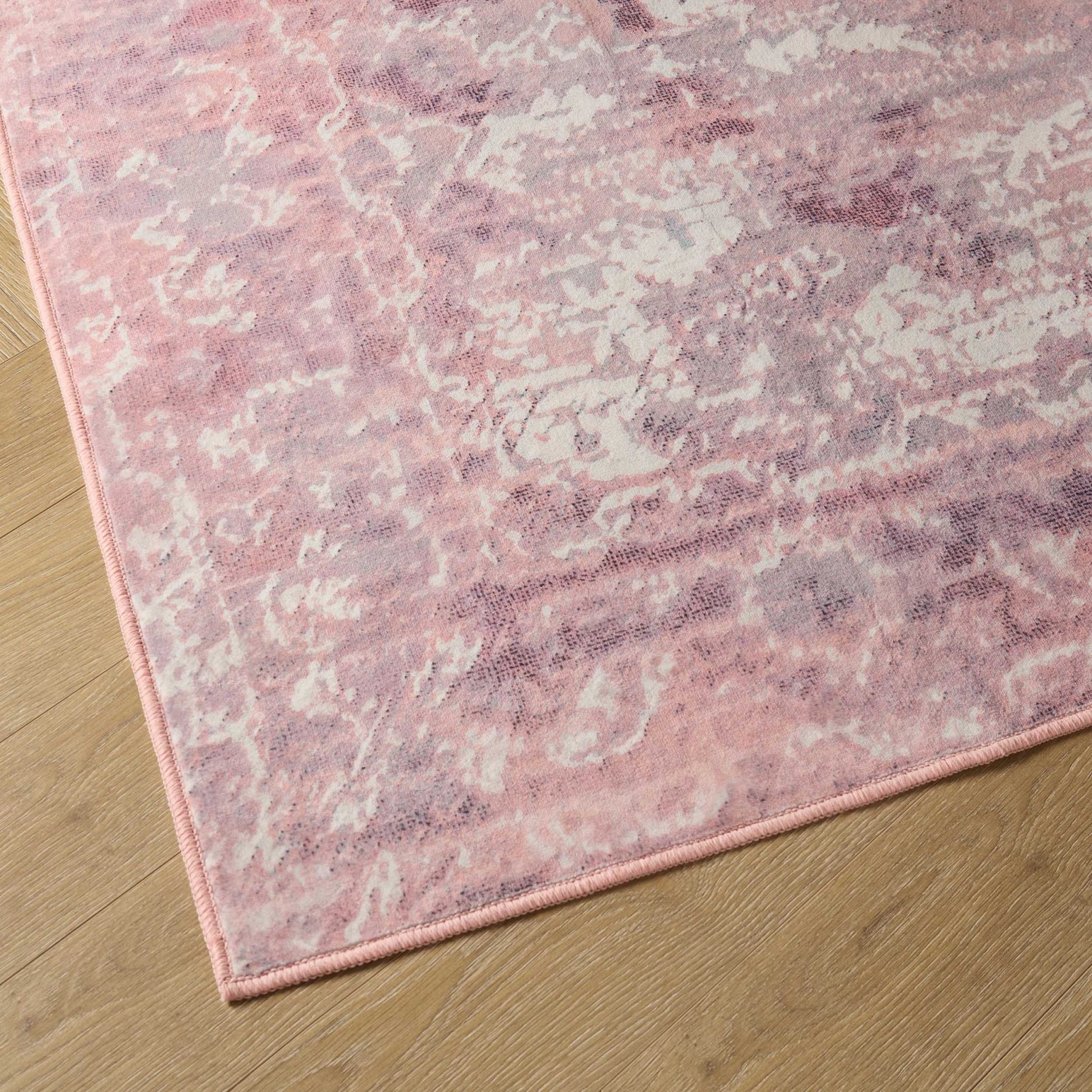 Zahra Persian Style Machine Washable Rug - Rose - DUSK