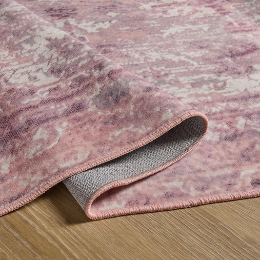 Zahra Persian Style Machine Washable Rug - Rose - DUSK